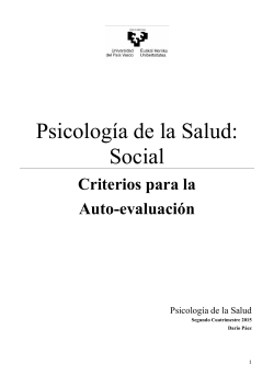 Psicología de la Salud: Social