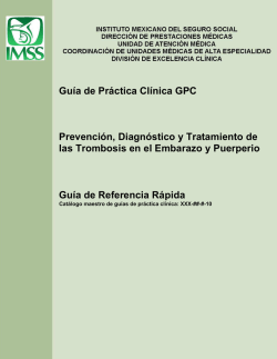 GRR Trombosis Embarazo