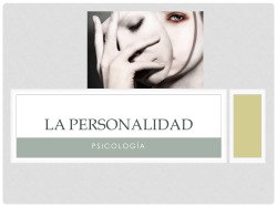 LA PERSONALIDAD - Blogs Maristas Segovia