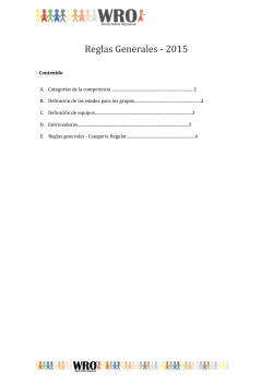 Reglas Generales - 2015