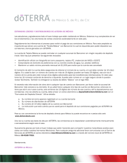Instrucciones para las Cuentas B&aacute;sicas Bancomer