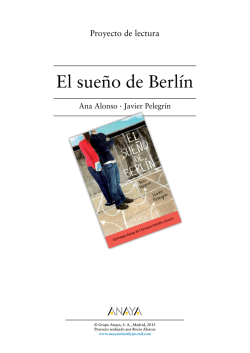 El sue&ntilde;o de Berl&iacute;n. Proyecto de lectura