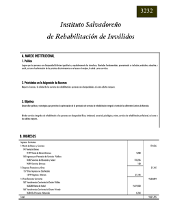 3232 Instituto Salvadoreño de Rehabilitación de Inválidos