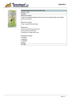 JARABE BRONKITOSE ZERO AZUCAR 240 ML CMD Producto