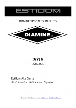 Diamine Catalogo 2015 PVP/TARIFA