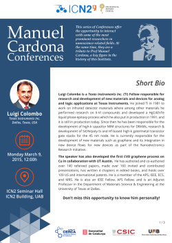 ICN2 Manuel Cardona Conf. Luigi Colombo, 9/3/15
