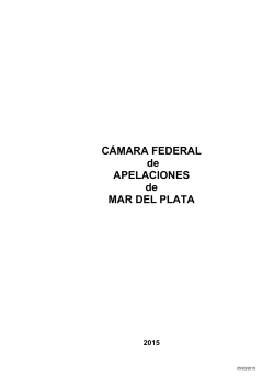 CÁMARA FEDERAL - Ministerio de Justicia y Derechos Humanos