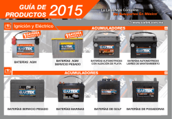 GU&Iacute;A DE PRODUCTOS 2015