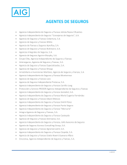 Listado de Agentes - AIG Seguros Guatemala, SA