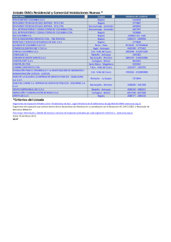 Listado de OIACs GNF - Marzo 5 de 2015 - 10:27 AM