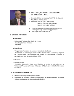 DR. LINO JULIO DEL CARMEN DE LA BARRERA LACA