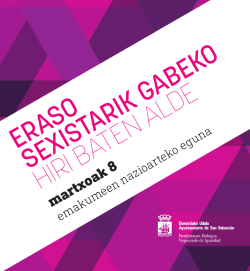 Egitaraua - Gaur - Donostiako Udala