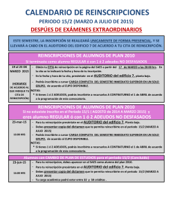 Calendario Plan 2010 - Servicios Educativos