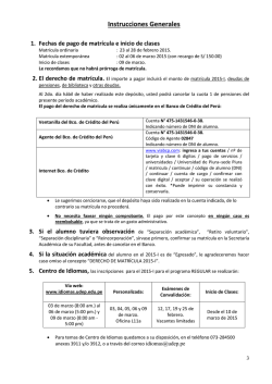 Dispociones Generales 2015-I