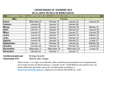 CRONOGRAMA DE EXAMEN 2015-28-10