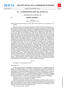 IV. ADMINISTRACIÓN DE JUSTICIA - Sede Electrónica del Boletin