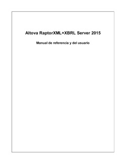 Altova RaptorXML+XBRL Server 2015
