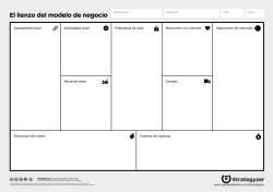 Lienzo del modelo de negocio