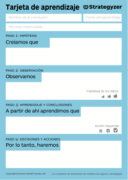 Tarjeta de aprendizaje