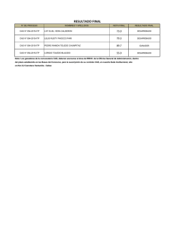 RESULTADO FINAL