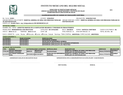 INSTITUTO MEXICANO DEL SEGURO SOCIAL