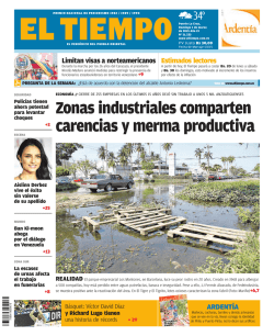 Zonas industriales comparten carencias y merma