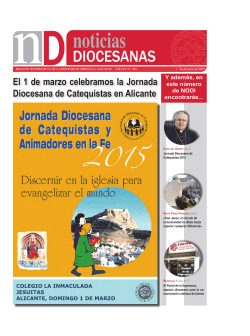 El 1 de marzo celebramos la Jornada Diocesana de Catequistas en