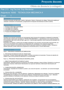 Proyecto docente