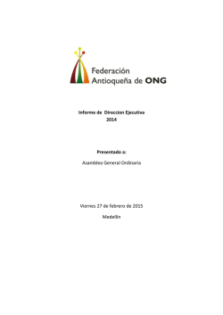 Informe de Direccion Ejecutiva
