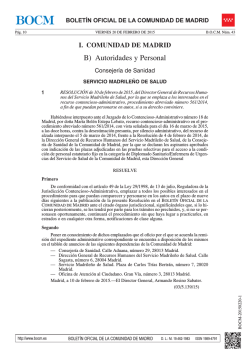B) Autoridades y Personal - Sede Electrónica del Boletin Oficial de