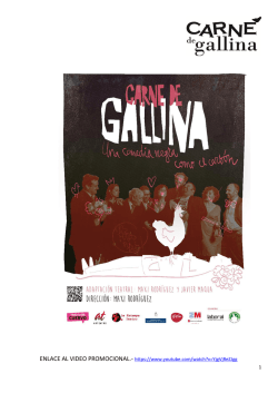 Dossier de la obra Carne de gallina(documento pdf)