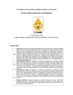 I CAME - Universidad T&eacute;cnica de Machala