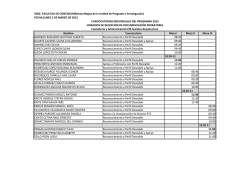 Calendario de Solicitudes PRODEP 2015: Sede Fac. de Contadur&iacute;a