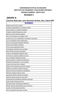 nombres - Universidad Estatal de Milagro