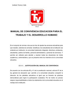 Educaci&oacute;n para el trabajo
