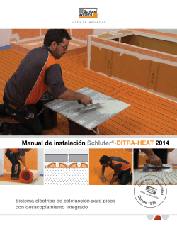 DITRA-HEAT 2014 - Schluter Systems