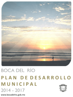 plan de desarrollo 2014 - Ayuntamiento Boca del Rio