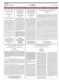 edictos, avisos judiciales, notariales, dict&aacute;menes y convocatorias