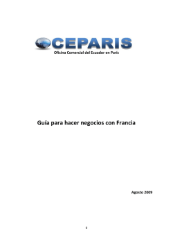 Gu&iacute;a para hacer negocios con Francia