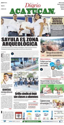 edici&oacute;n impresa - Diario de Acayucan