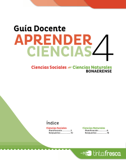 Gu&iacute;a Docente - Tinta Fresca