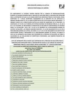 procuraduría general de justicia servicio