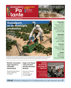 Guacaipuro es un municipio productivo