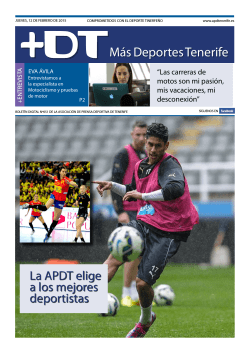 Más Deportes Tenerife - Asociación de la Prensa Deportiva de
