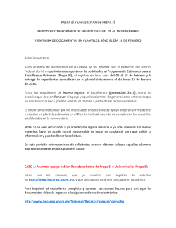 prepa sí y universitarios prepa sí periodo extemporáneo de