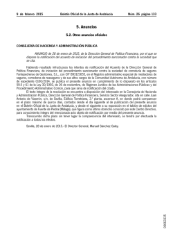 5. Anuncios - Junta de Andalucía