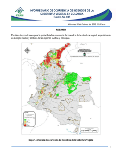 INFORME DIARIO DE OCURRENCIA DE INCENDIOS DE LA