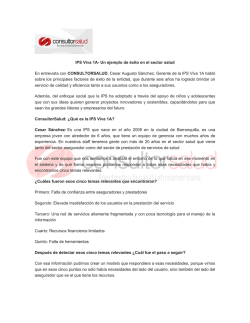 IPS VIVA UNO A - consultorsalud