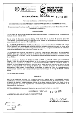 jairo arley c&aacute;rdenas bar&oacute;n - Departamento para la Prosperidad Social