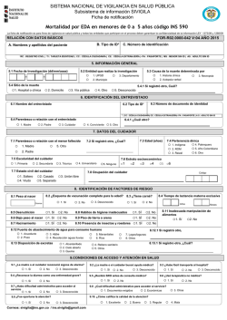 mortalidad por eda f590 - Instituto Nacional de Salud